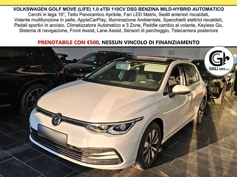 Pure white Usata 2023 VW Golf VIII Move Tre volumi | 25.400 € (Cara) - Immagine 1/4