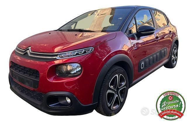 Rosso Usata 2017 Citroën C3 PureTech Tre volumi | 6450 € (Buon prezzo) - Immagine 1/4