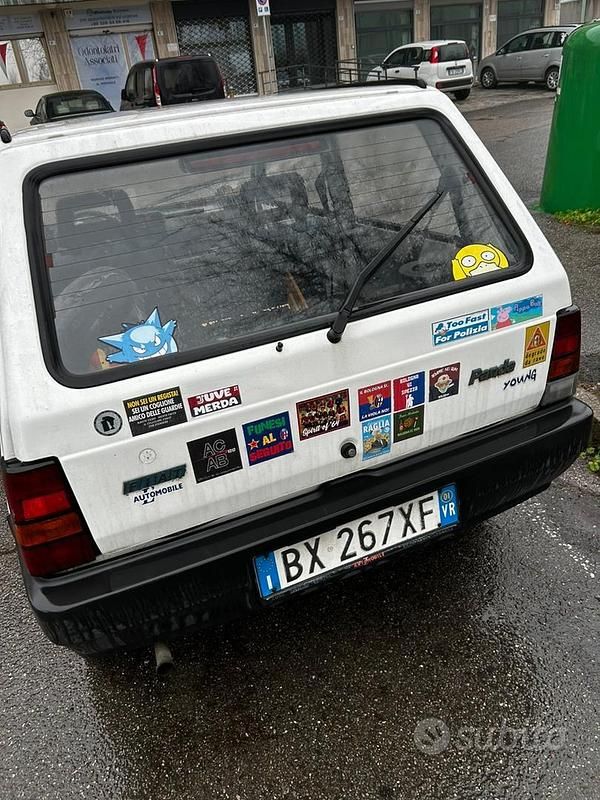 Usata Fiat Panda Young 2001 Bianco Utilitaria