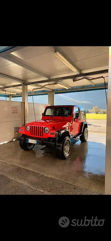 Usata Jeep Wrangler 143 CV (105 kW) 2005 Rosso SUV