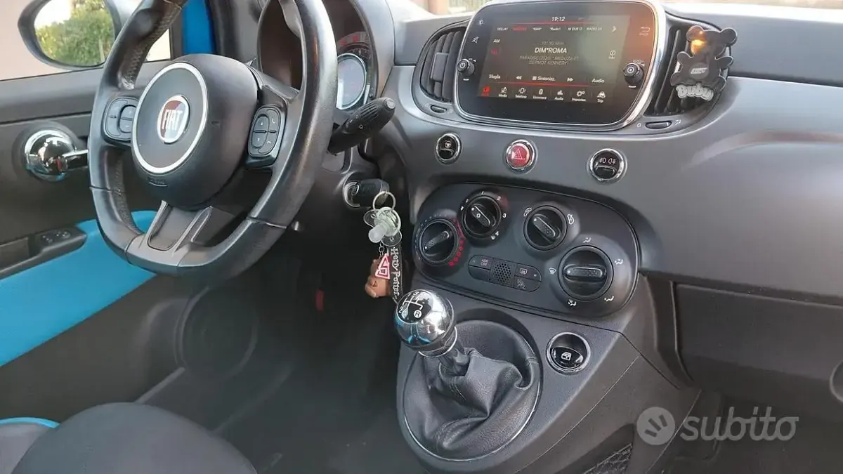 Usata Fiat 500 69 CV (50 kW) 2016 Bluazzurro Berlina