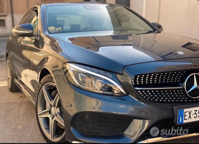 Usata Mercedes C200 136 CV (100 kW) 2016 Grigio Berlina