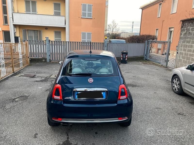 Usata Fiat 500 Lounge 69 CV (50 kW) 2017 Blu Utilitaria