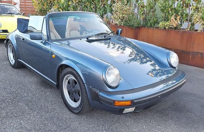 Usata Porsche 911 231 CV (169 kW) 1989 Blu/azzurro Cabrio