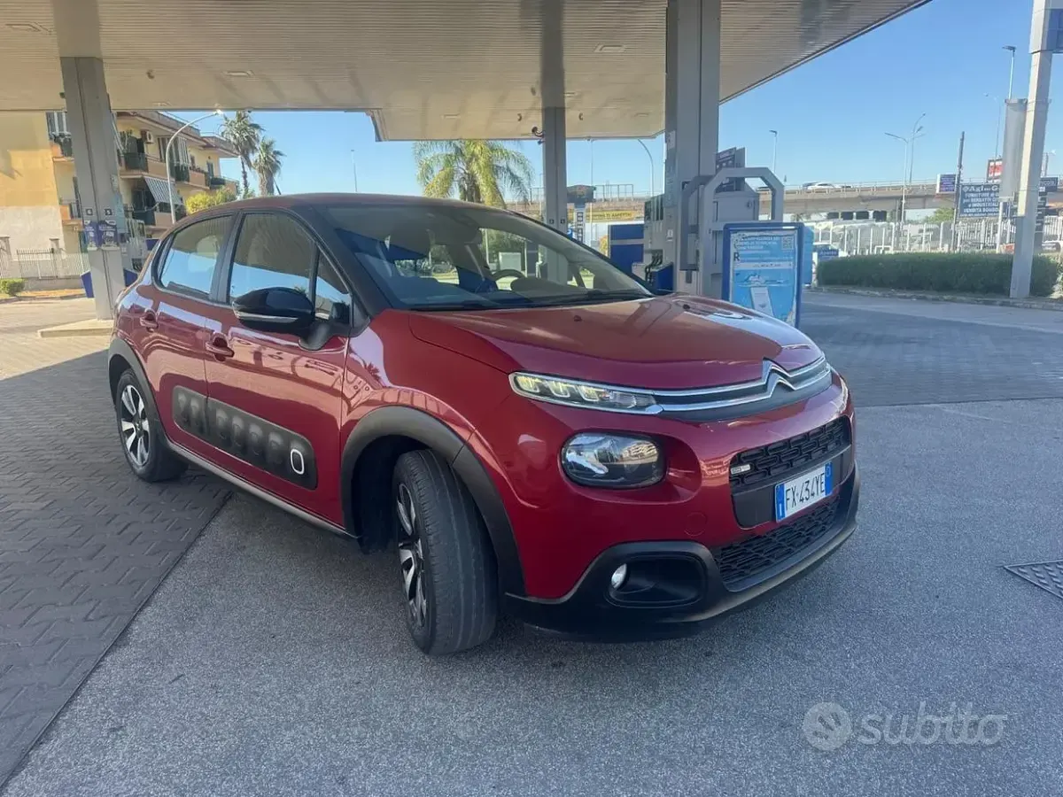 Usata Citroën C3 PureTech 82 CV (60 kW) 2017 Rosso Berlina