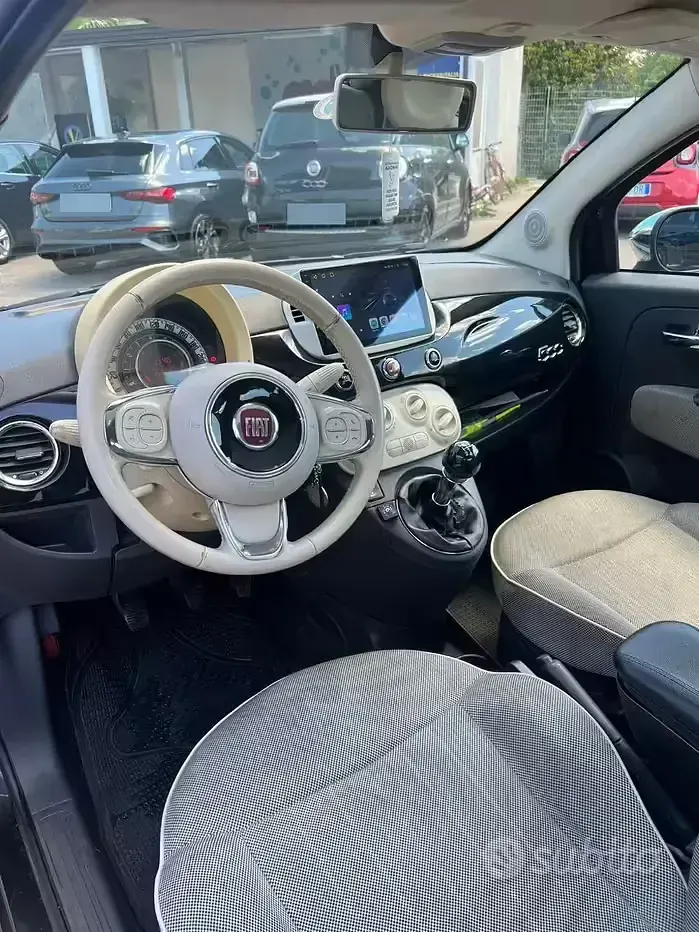 Usata Fiat 500 69 CV (50 kW) 2009 Nero Cabrio