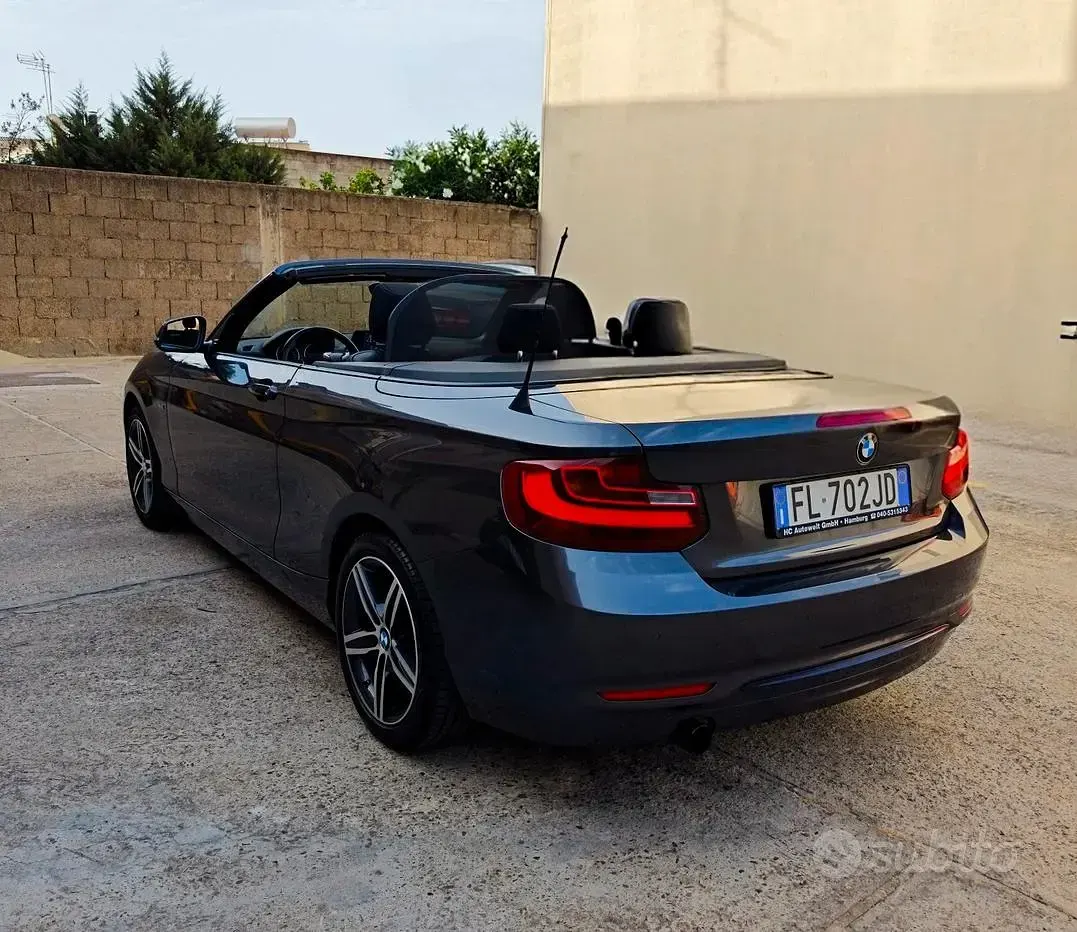 Usata BMW 218 Sport Line 136 CV (100 kW) 2015 Cabrio