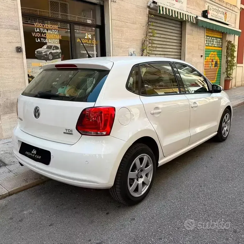 Usata VW Polo 90 CV (66 kW) 2010 Bianco Utilitaria
