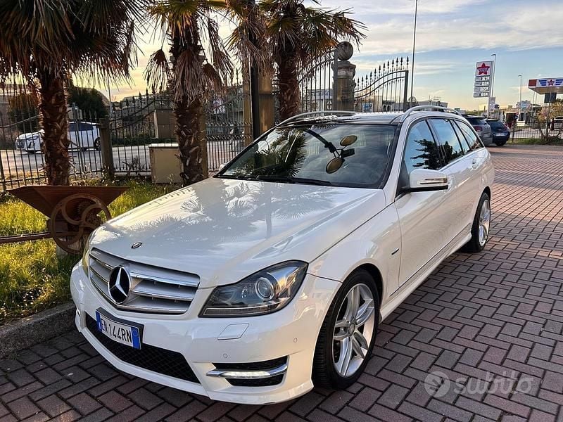 Usata Mercedes C250 Avantgarde 203 CV (149 kW) 2012 Bianco Station wagon