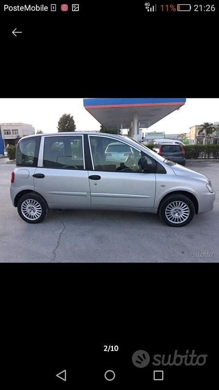 Usata Fiat Multipla 103 CV (75 kW) 2006 Grigio Monovolume