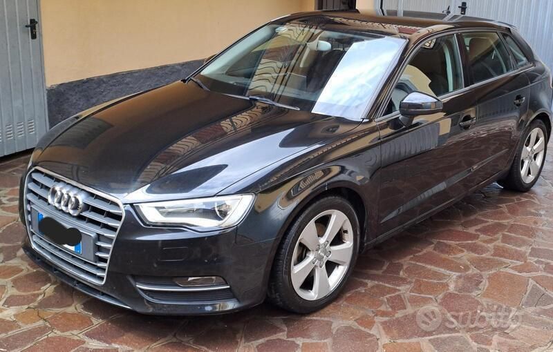 Usata Audi A3 110 CV (80 kW) 2015 Nero Utilitaria
