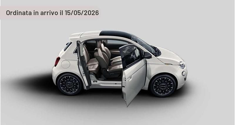 Nuova Fiat 500e La Prima 42 kW (58 CV) 2026 Argento Utilitaria
