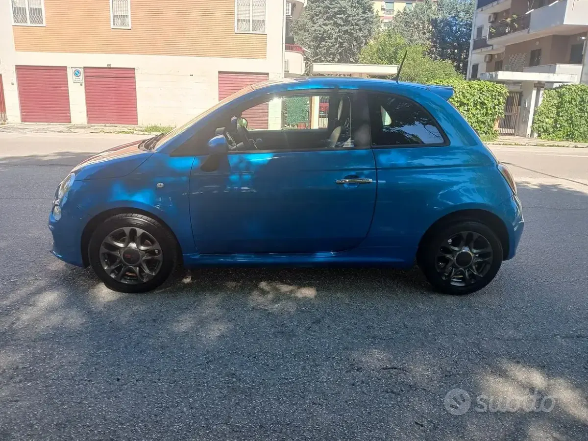 Begagnad Fiat 500 Sport 95 HK (69 kW) 2014 Blå Sportkupé