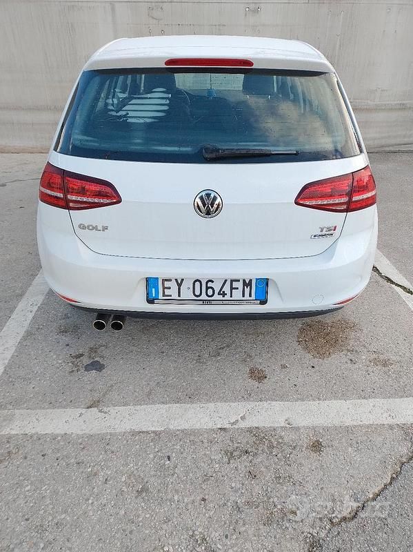 Usata VW Golf VII 125 CV (91 kW) 2015 Bianco Berlina