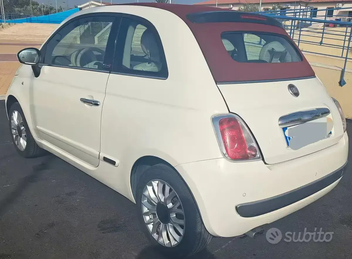 Usata Fiat 500C 69 CV (50 kW) 2016 Bianco Cabrio