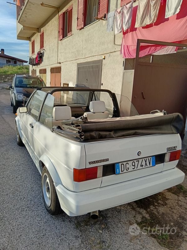 Usata VW Golf Cabriolet GTI 110 CV (80 kW) 1982 Bianco Cabrio