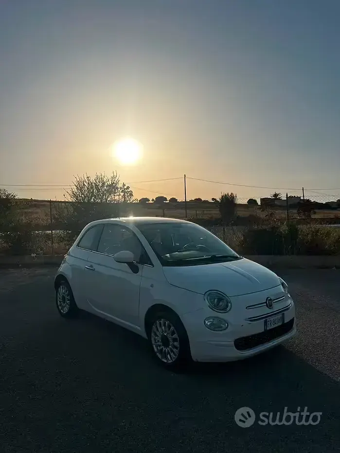 Usata Fiat 500 69 CV (50 kW) 2018 Bianco Berlina