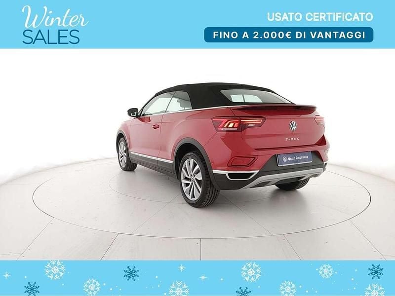 Usata VW T-Roc Cabriolet Style 150 CV (110 kW) 2023 Kings red metallizzato/black Cabrio