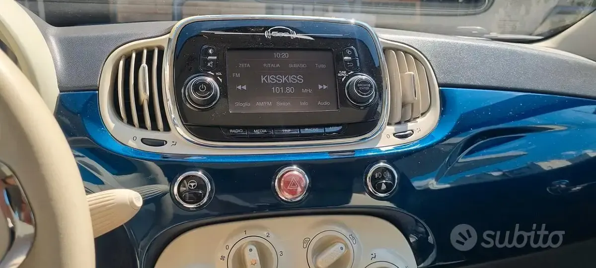 Usata Fiat 500 95 CV (69 kW) 2016 Bluazzurro Utilitaria