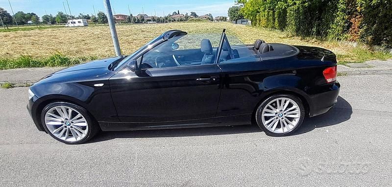 Usata BMW 120 Cabriolet 177 CV (130 kW) 2010 Nero Cabrio