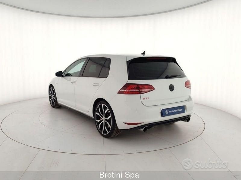 Usata VW Golf VII GTI 230 CV (169 kW) 2015 Bianco Berlina