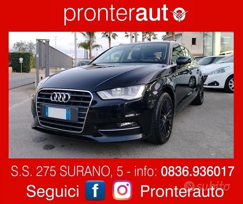 Nero Usata 2015 Audi A3 Sportback Ambition Due volumi | 12.900 € (Buon prezzo) - Immagine 1/4