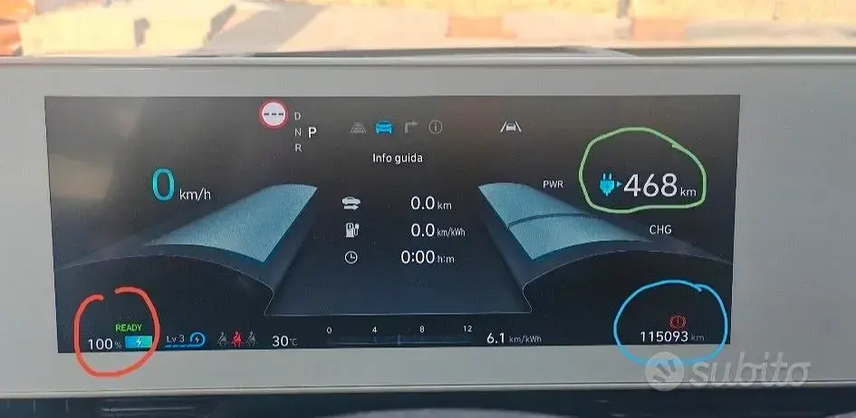 Usata Hyundai Ioniq 75 kW (103 CV) 2021 Grigio Utilitaria