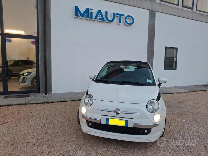 Usata Fiat 500C Lounge 101 CV (74 kW) 2010 Bianco Cabrio