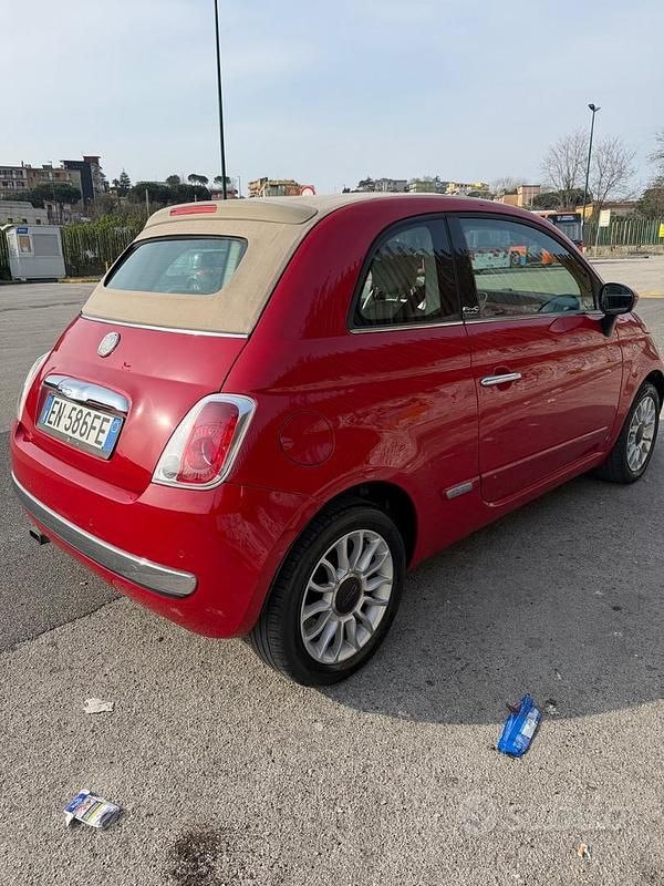 Usata Fiat 500C 2011 Rosso Cabrio