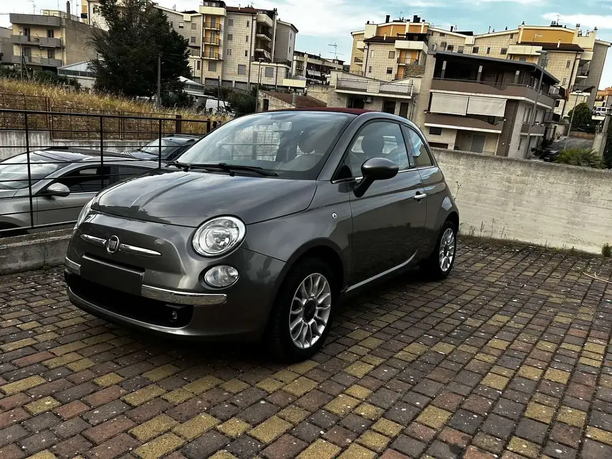 Usata Fiat 500C Lounge 95 CV (69 kW) 2012 Grigio Cabrio