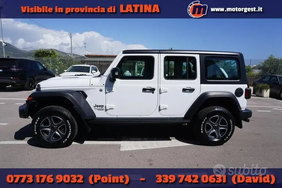 Usata Jeep Wrangler Unlimited Sport 200 CV (147 kW) 2020 SUV