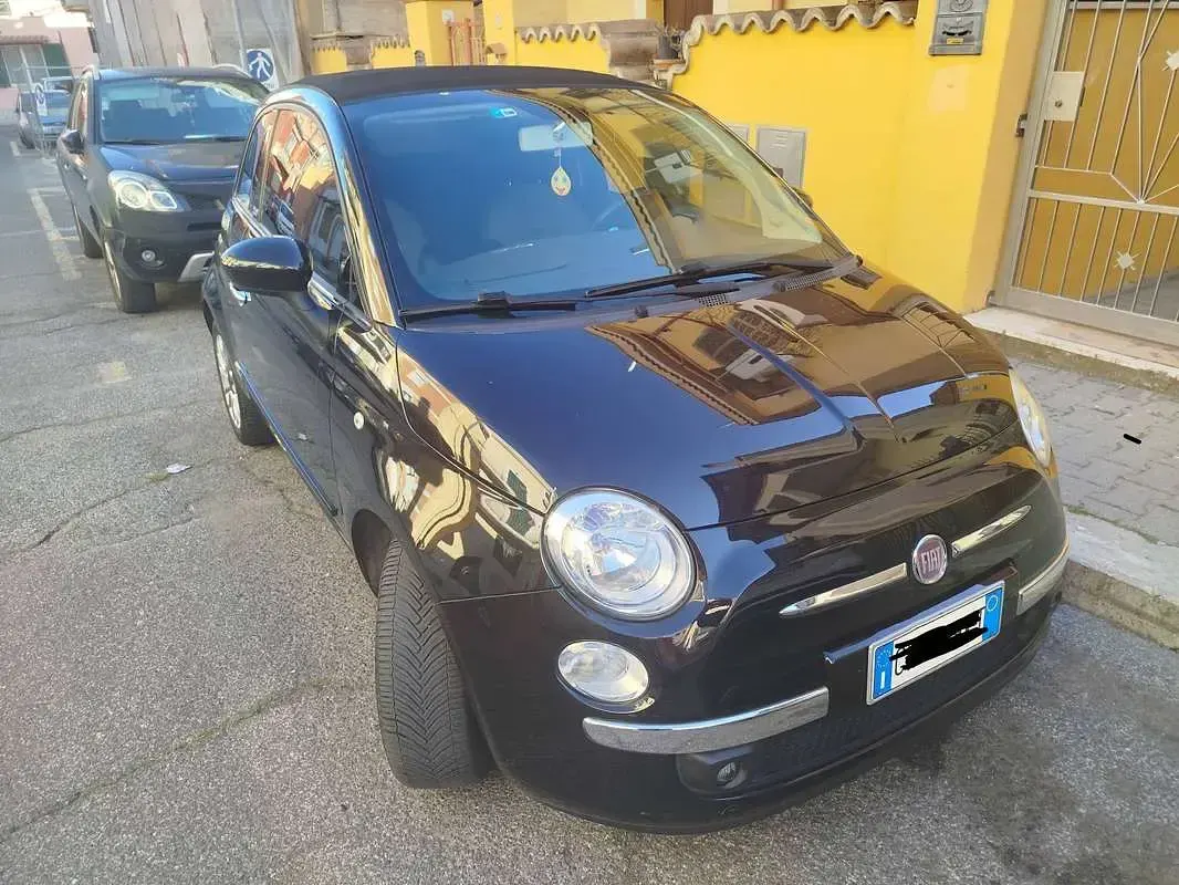 Usata Fiat 500C Lounge 69 CV (50 kW) 2012 Nero Cabrio