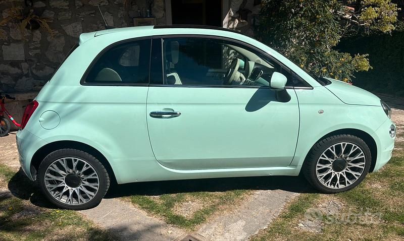 Usata Fiat 500 Lounge 69 CV (50 kW) 2018 Verde Utilitaria