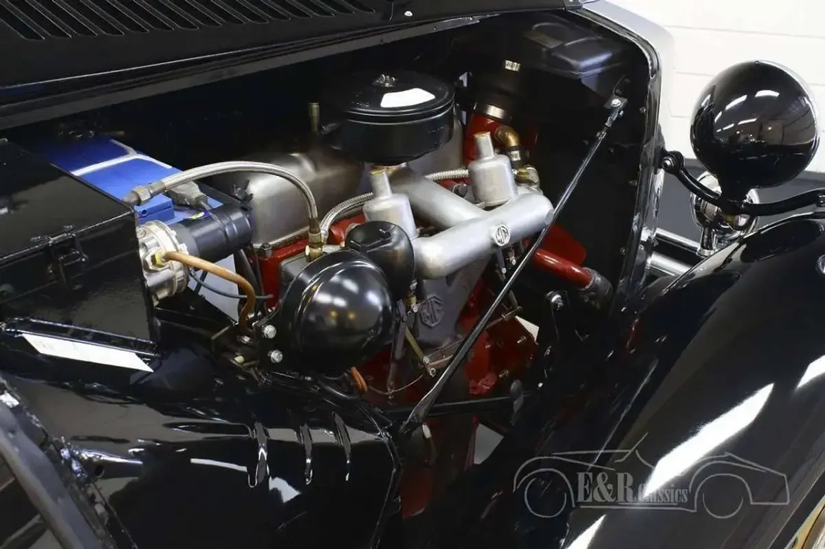 Usata MG TD 54 CV (39 kW) 1952 Nero Cabrio