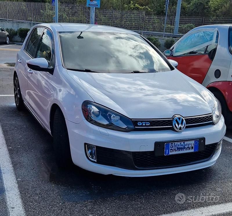 Usata VW Golf VI GTD 170 CV (125 kW) 2011 Bianco Utilitaria