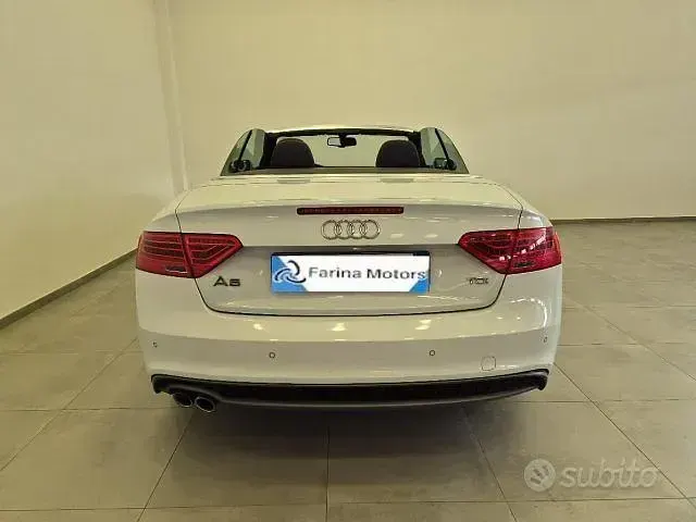 Usata Audi A5 Cabriolet S-Line 190 CV (139 kW) 2015 Bianco Cabrio