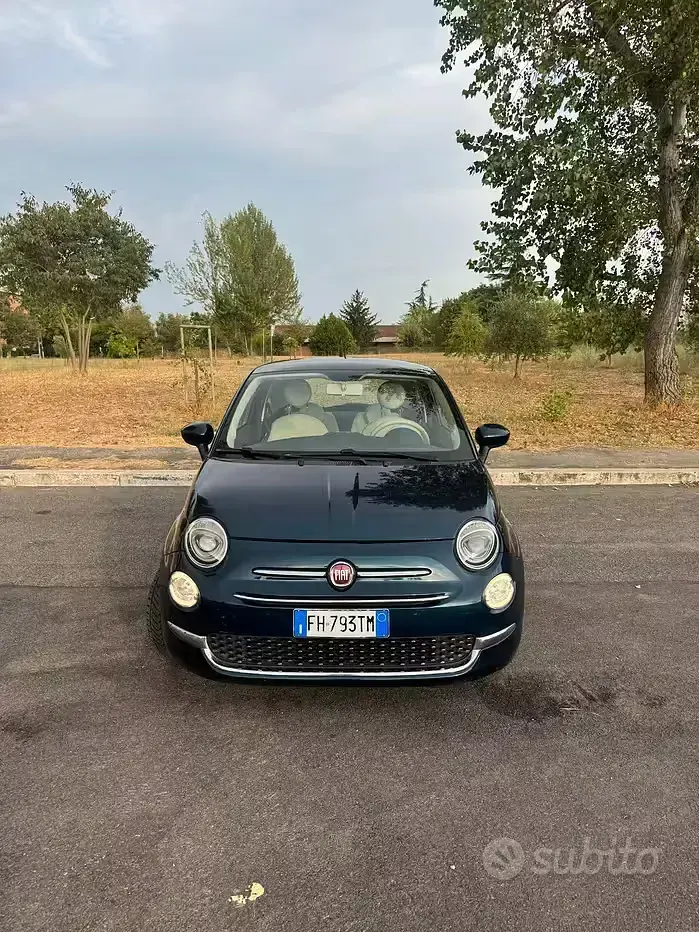 Usata Fiat 500 Lounge 69 CV (50 kW) 2017 Blu Berlina