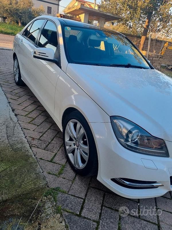 Usata Mercedes C200 2014 Bianco Berlina