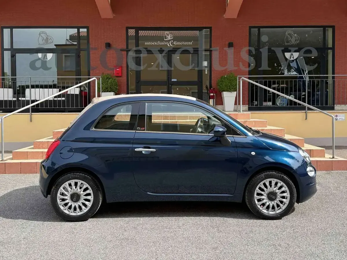Usata Fiat 500C Lounge 69 CV (50 kW) 2018 Blu/azzurro Cabrio