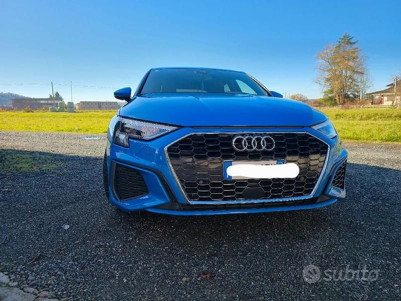 Usata Audi A3 S-Line 110 CV (80 kW) 2021 Blu Berlina