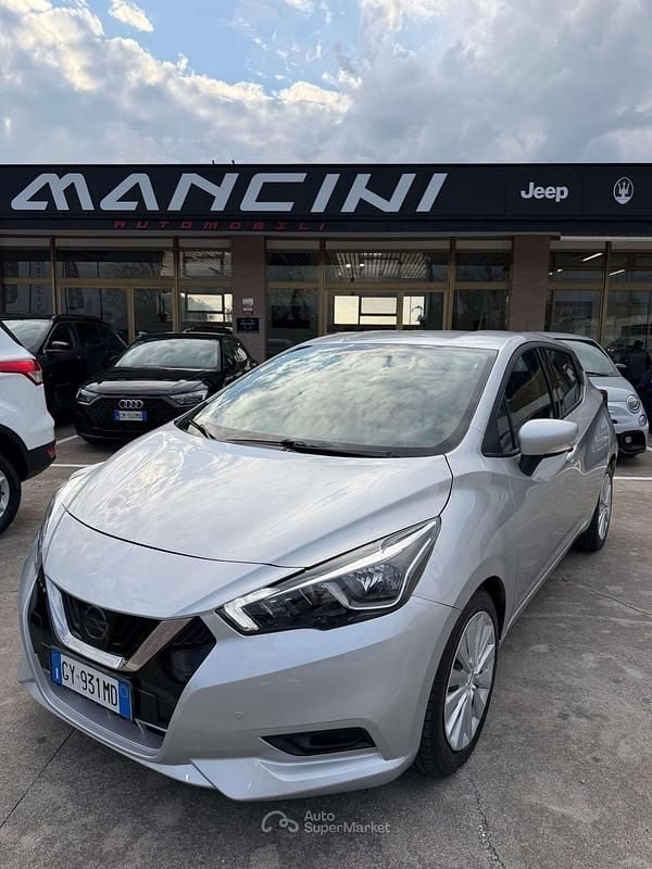 Usata Nissan Micra Visia 90 CV (66 kW) 2018 Grigio Utilitaria