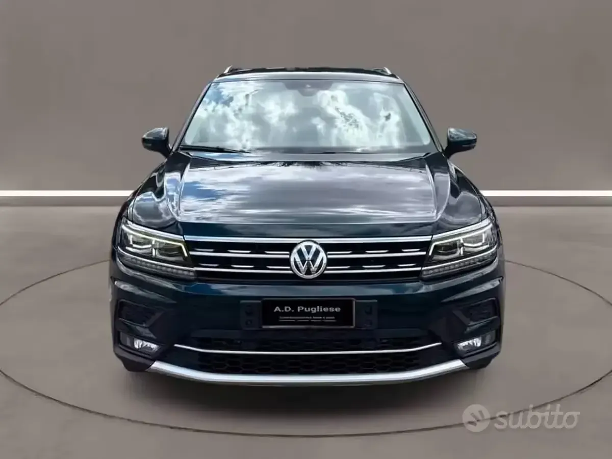 Usata VW Tiguan Allspace 150 CV (110 kW) 2018 Verde SUV