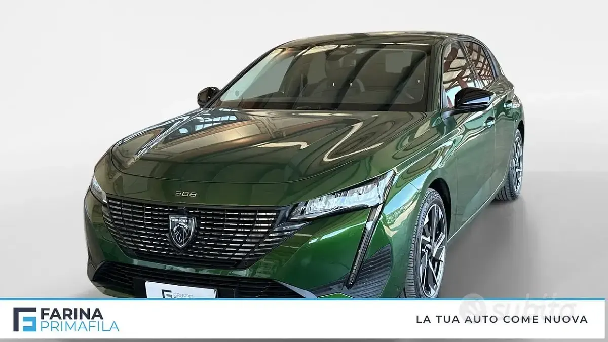 Usata Peugeot 308 Allure 131 CV (96 kW) 2022 Verde Berlina