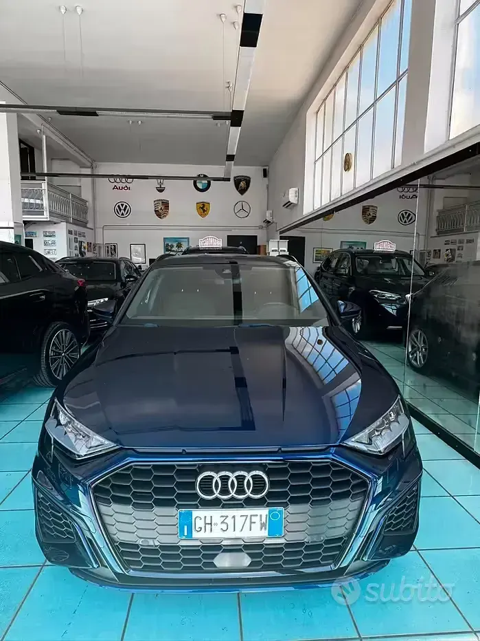 Usata Audi A3 S-Line 150 CV (110 kW) 2021 Blu/azzurro Berlina