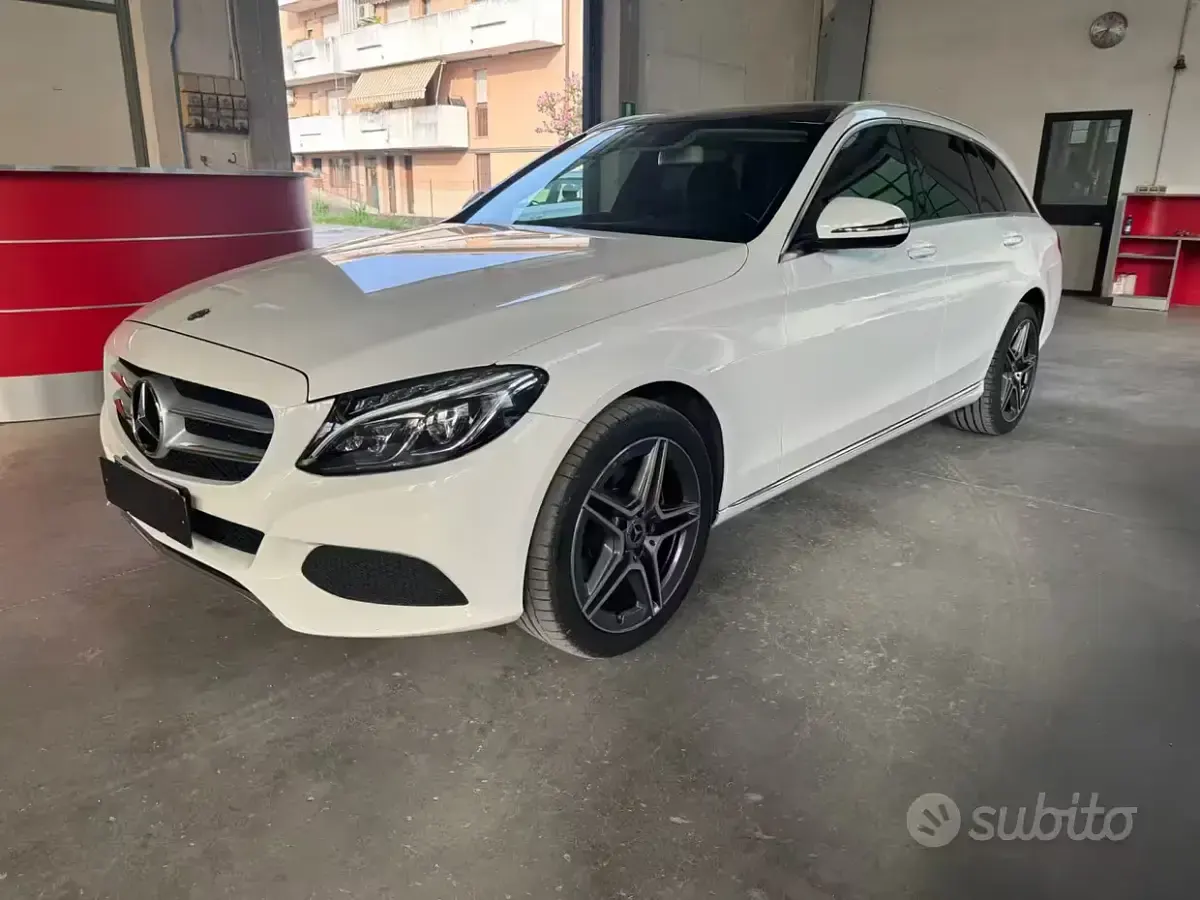 Usata Mercedes C220 170 CV (125 kW) 2017 Bianco Station wagon