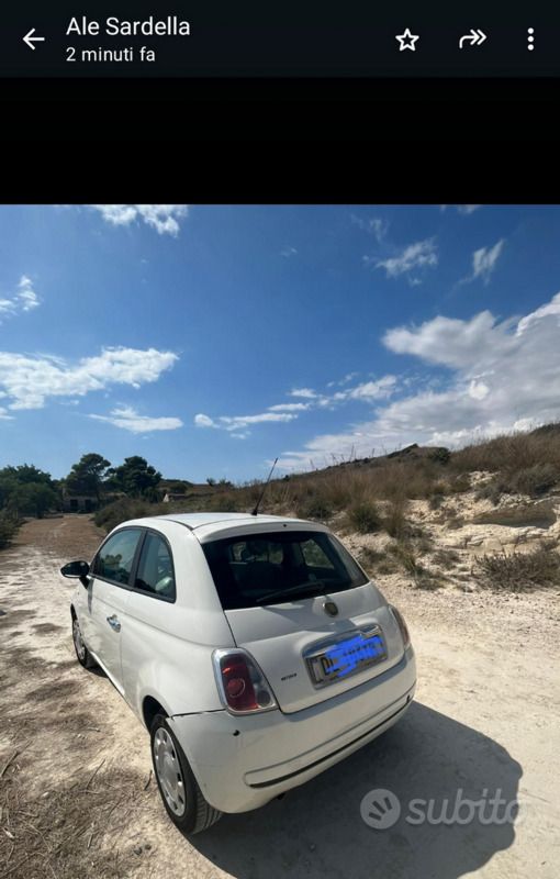 Usata Fiat 500 95 CV (69 kW) 2008 Bianco Utilitaria