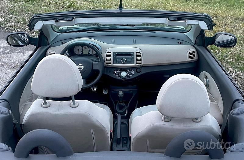Usata Nissan Micra C+C 88 CV (64 kW) 2009 Nero Cabrio