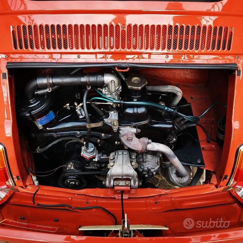 Usata Fiat 500 1970 Rosso Utilitaria