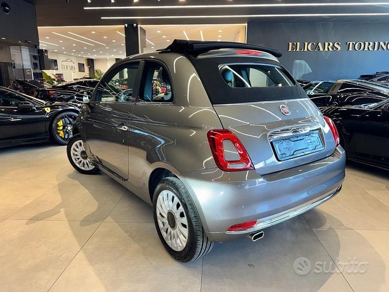 Usata Fiat 500C Dolcevita 69 CV (50 kW) 2021 Azzurro metallizzato Cabrio