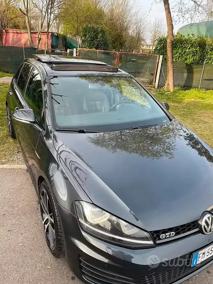 Usata VW Golf VII GTD 184 CV (135 kW) 2014 Grigio Berlina